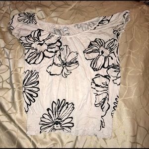 Flower print t-shirt
